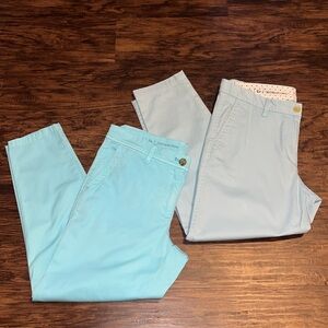 Lot of 2 Talbots Girlfriend Chino Ankle Pants Size 6P
